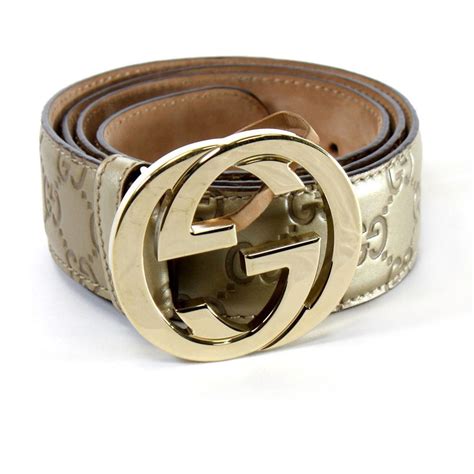 light gold gucci belt